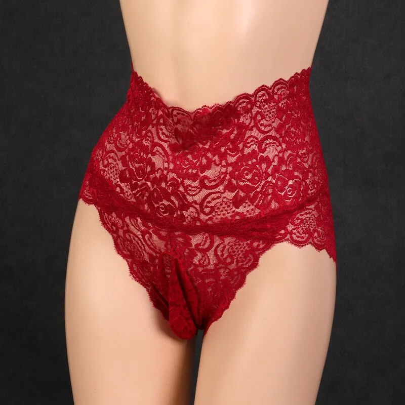 Seamless Sexy Lace Panties Underwear for Men