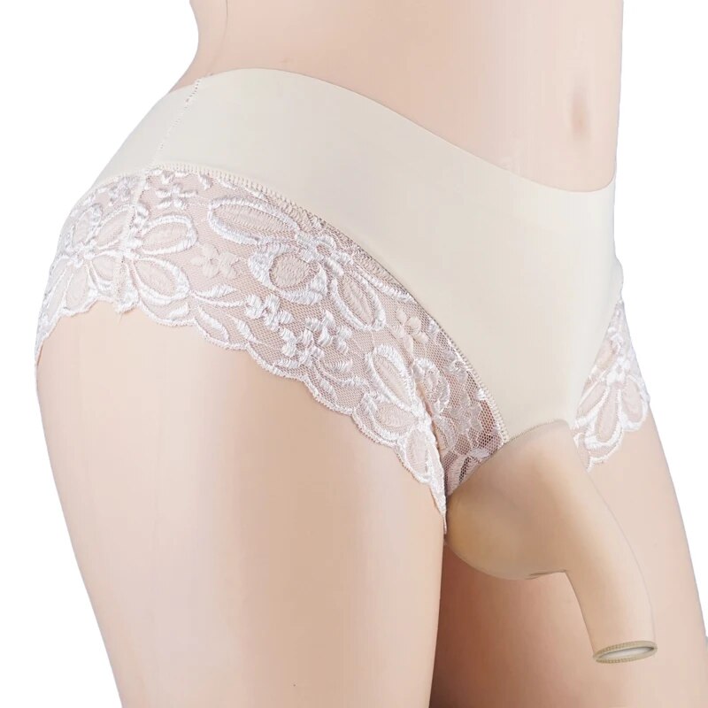 Lace Sexy Panties Open & Close Front Sleeve for Men