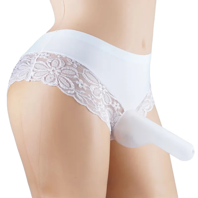 Lace Sexy Panties Open & Close Front Sleeve for Men