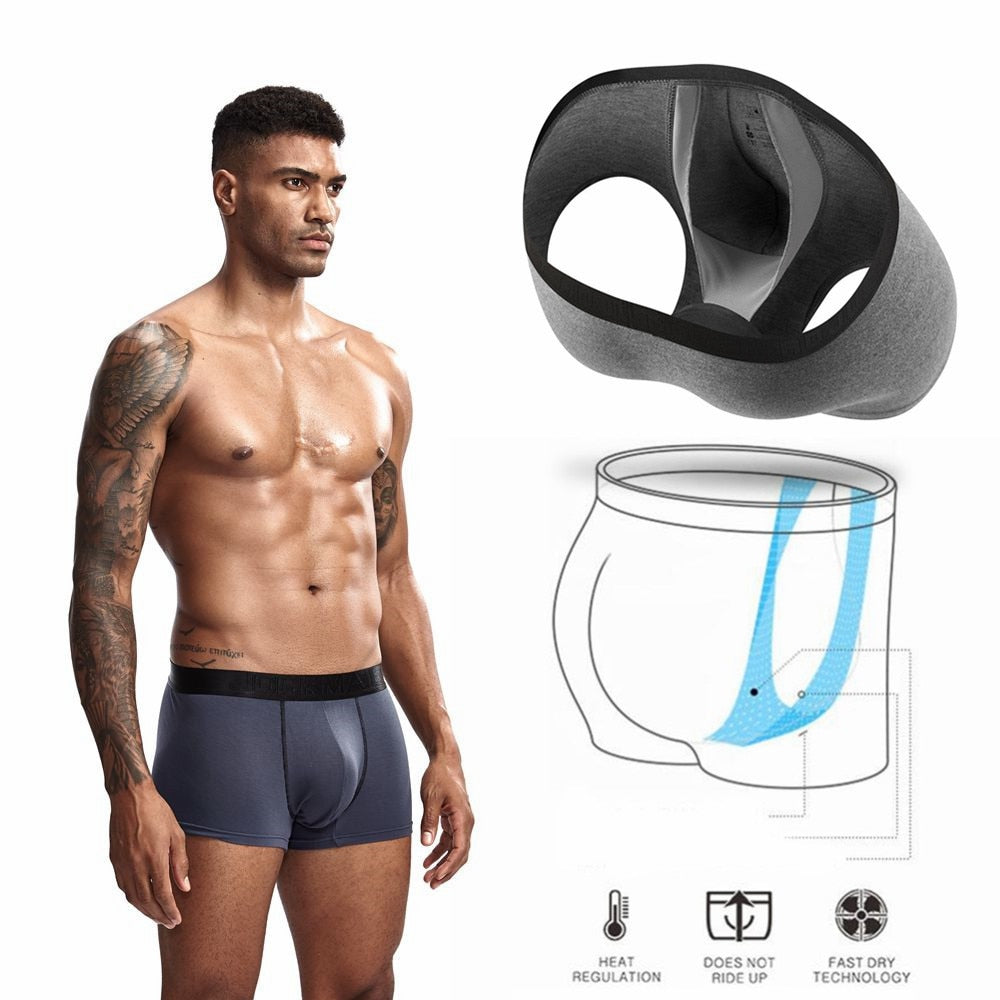 Men's Boxer Briefs Underwear U Convex Pouch Design