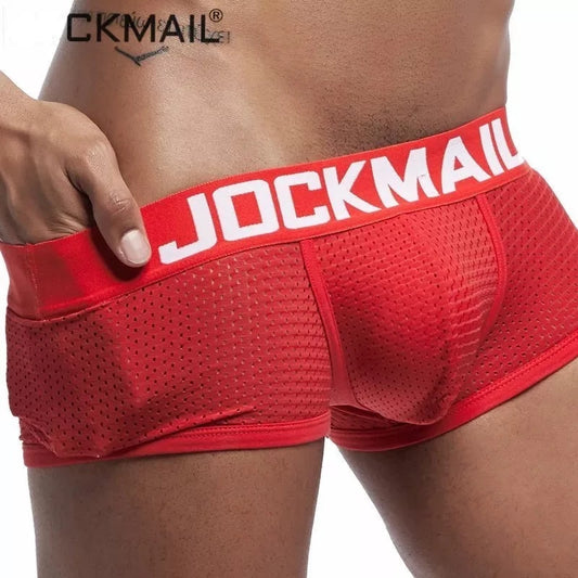 Mesh Boxer Briefs Pouch Underwear for Men