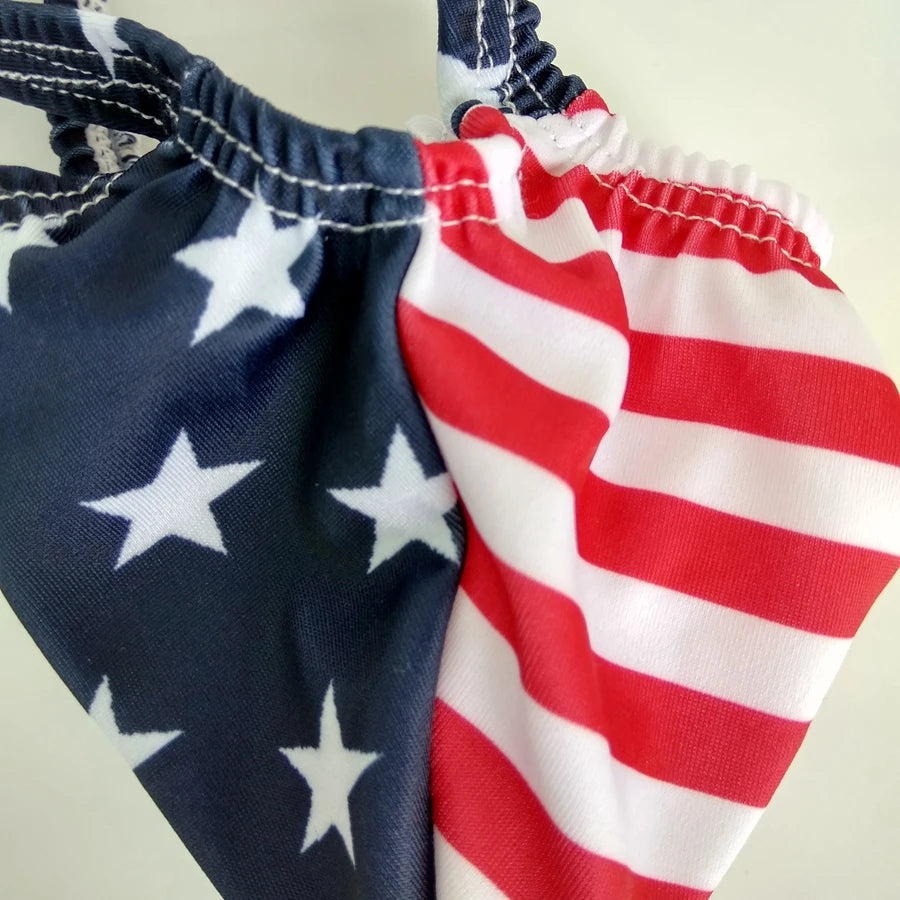 Men's Stars and Stripes Thong Underwear