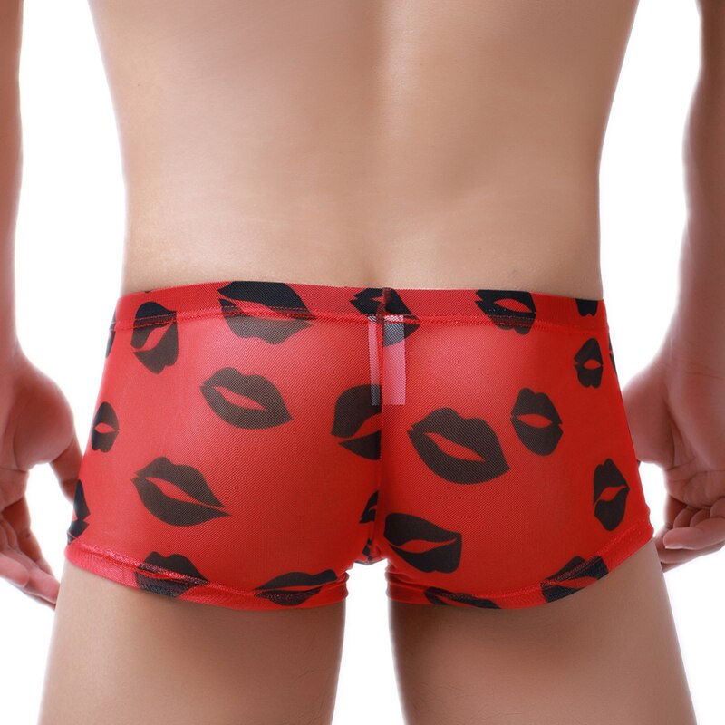 Men Sexy Boxer Kisses Printed underwear