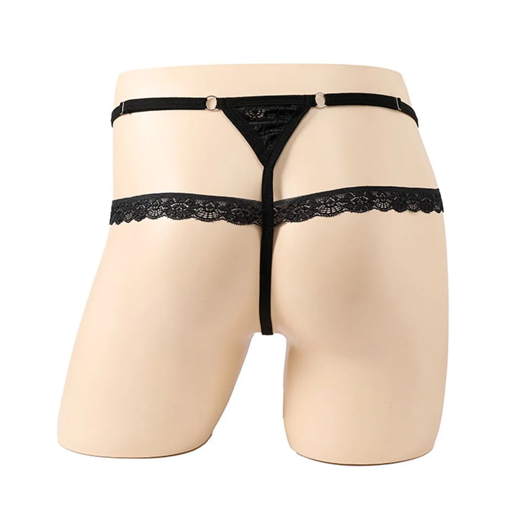 Sexy Men's Lingerie Lace G-string Thongs Underwear