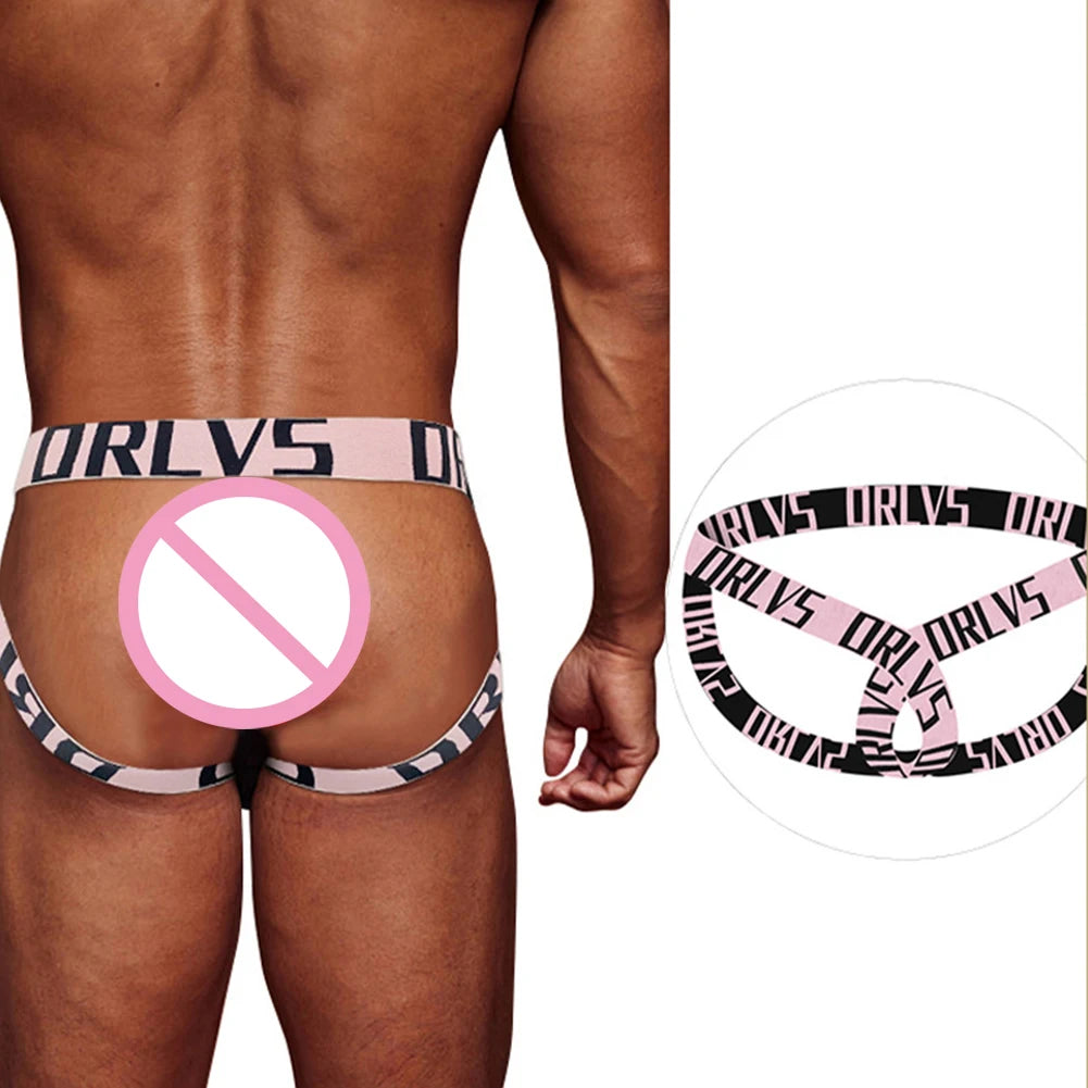 Sexy Men's Jockstrap Back & Front Free Underwear