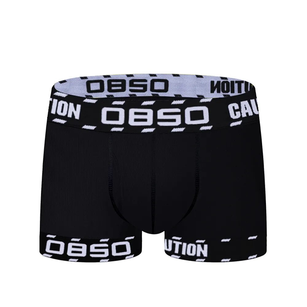 Men's Long Cotton Boxer Briefs Underwear