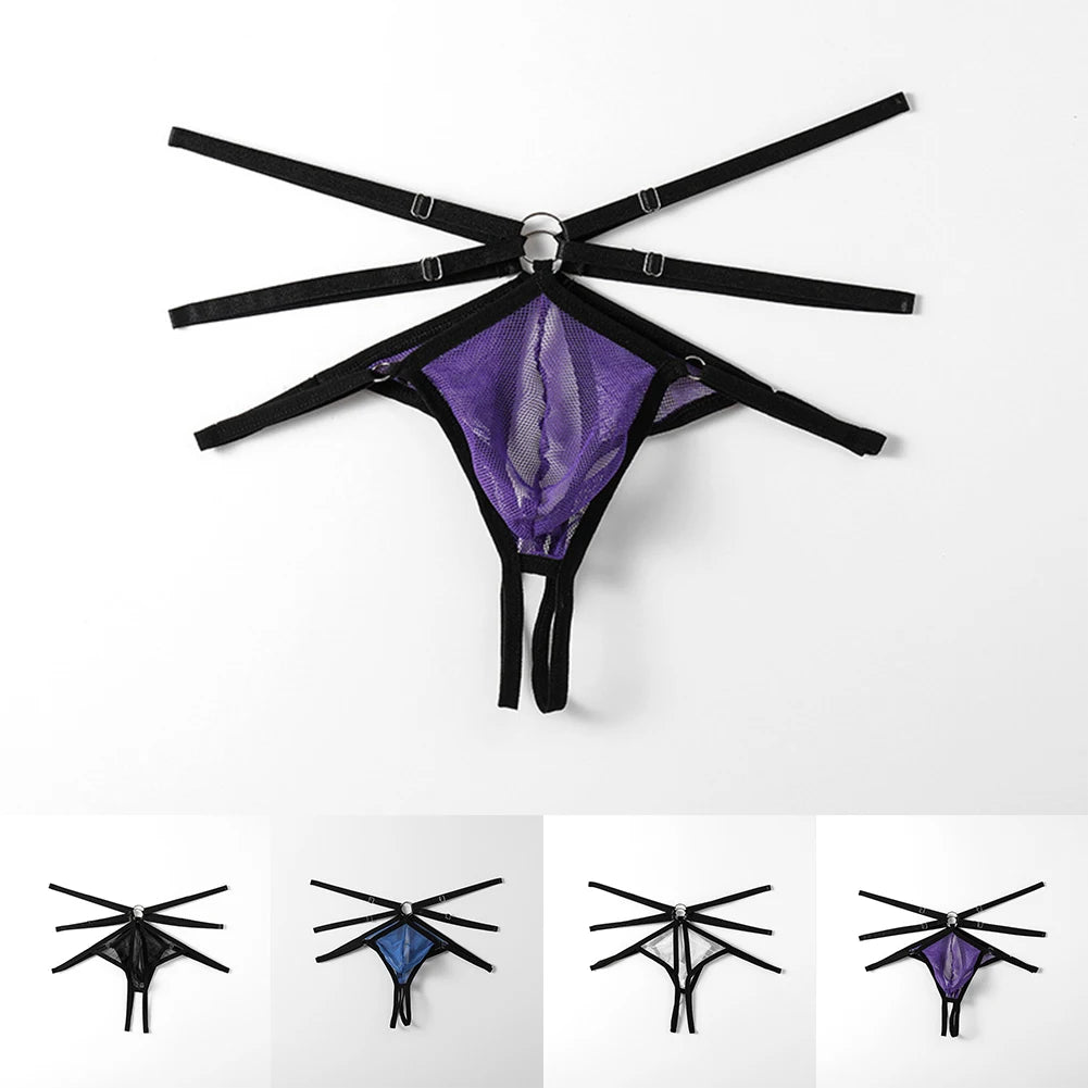 Buttocks Hollow Thong G-String Panties for Men