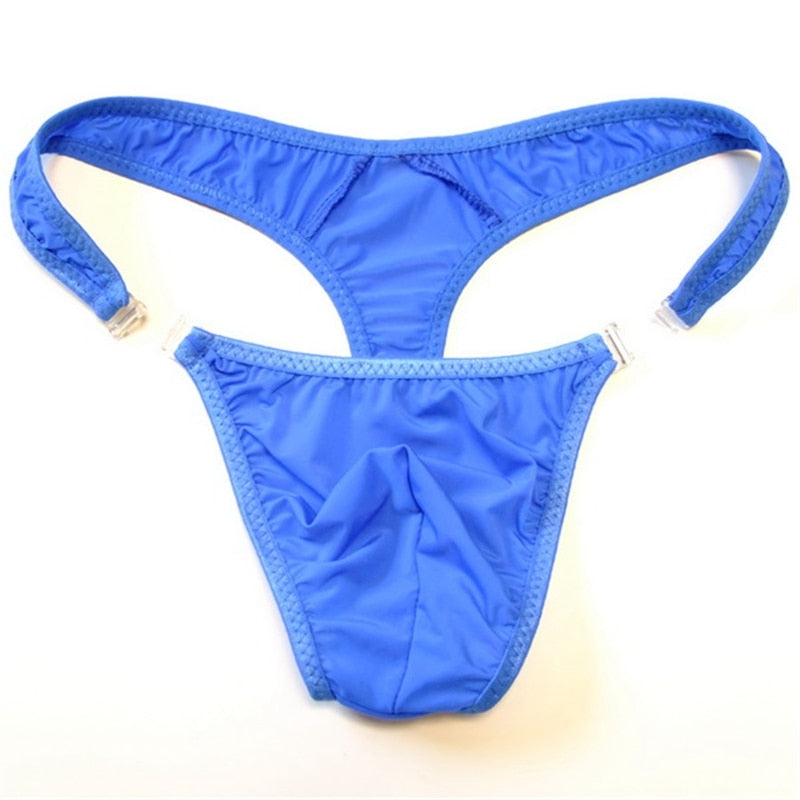 Men Sexy Thong with Button underwear