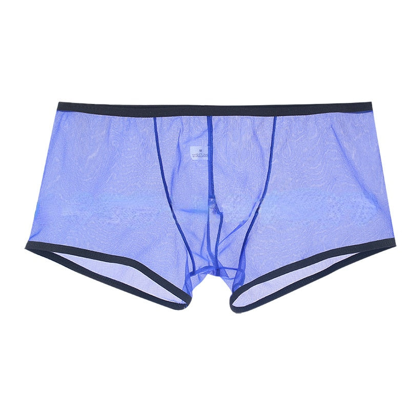 Men Underwear Ultra-thin Translucent Boxer Briefs