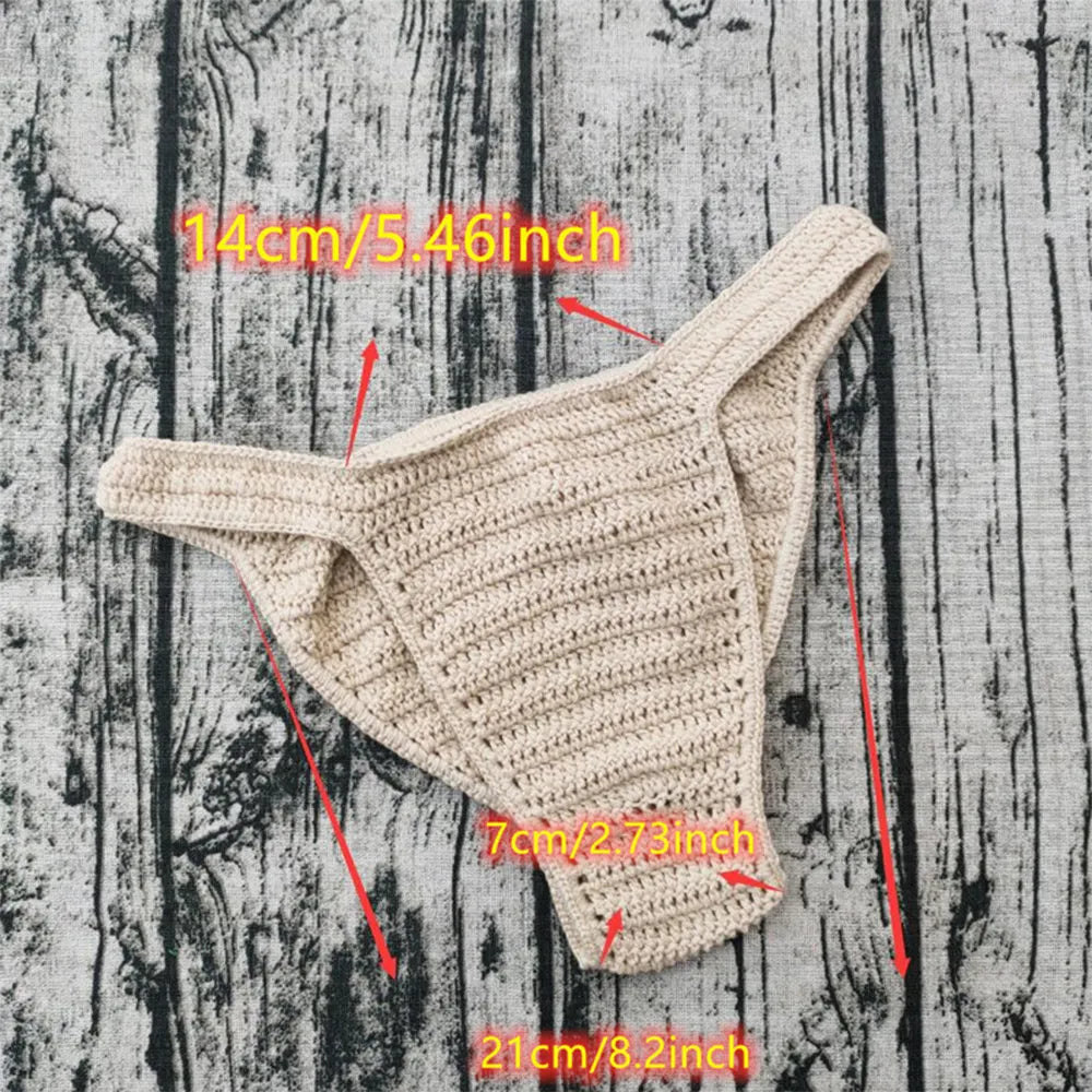 Sexy Hand Crochet Knitting Underwear for Men Underwear For