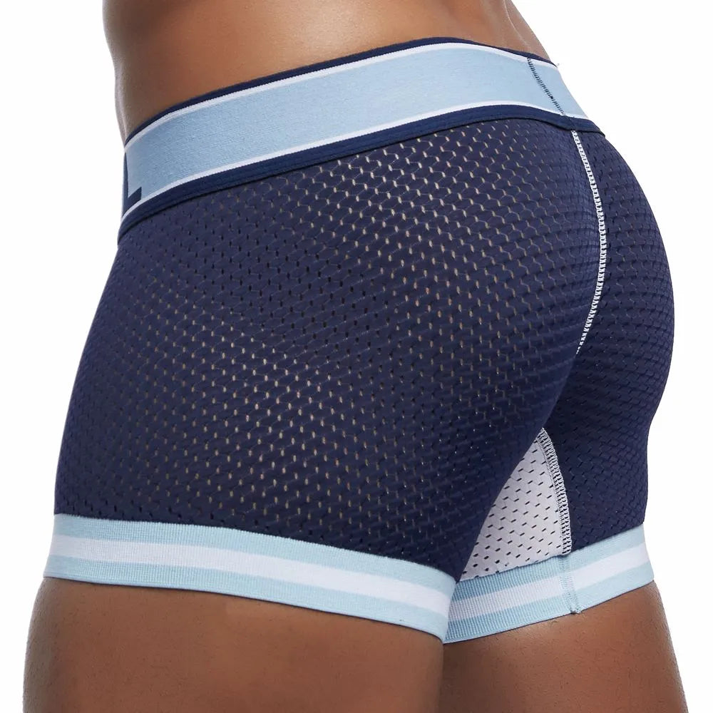 Men's Boxer Briefs Mesh Underwear Sports Fitness