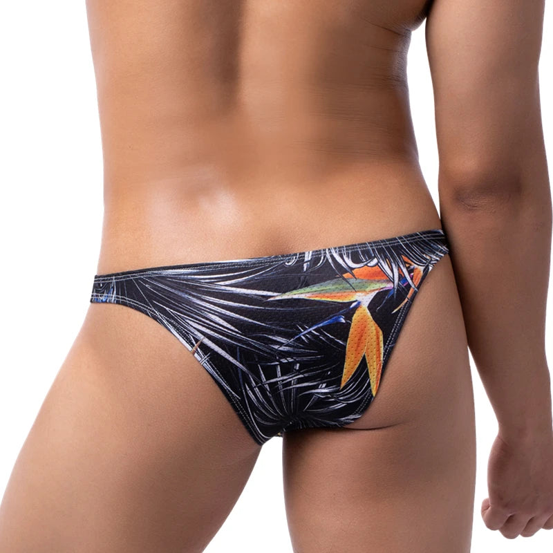 Men's Sexy Print Breathable Briefs Underwear