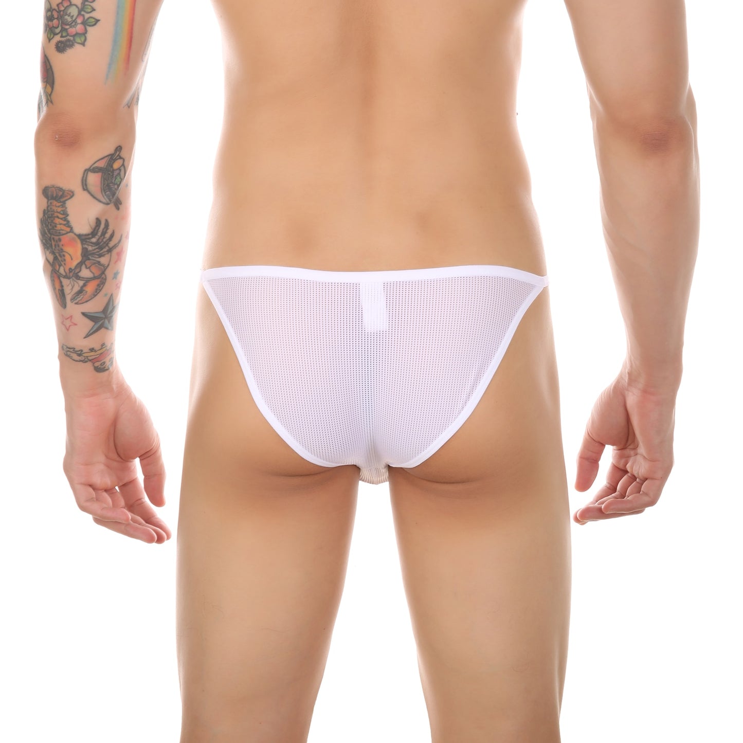 Men Sexy Mesh Sheer Mini Briefs Underwear