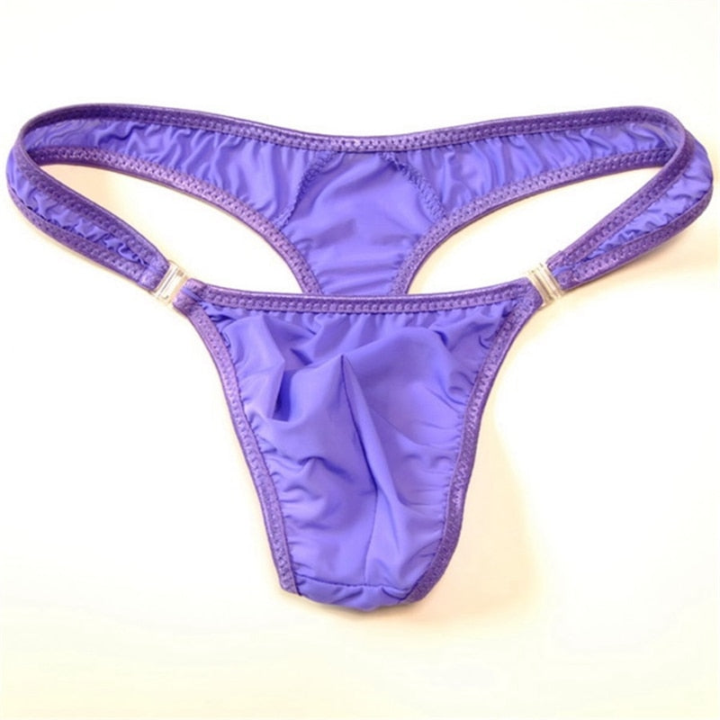 Men Sexy Thong with Button underwear