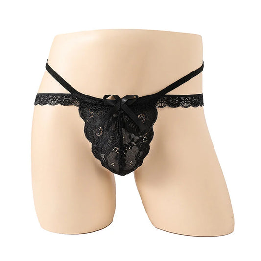 Sexy Men's Lingerie Lace G-string Thongs Underwear