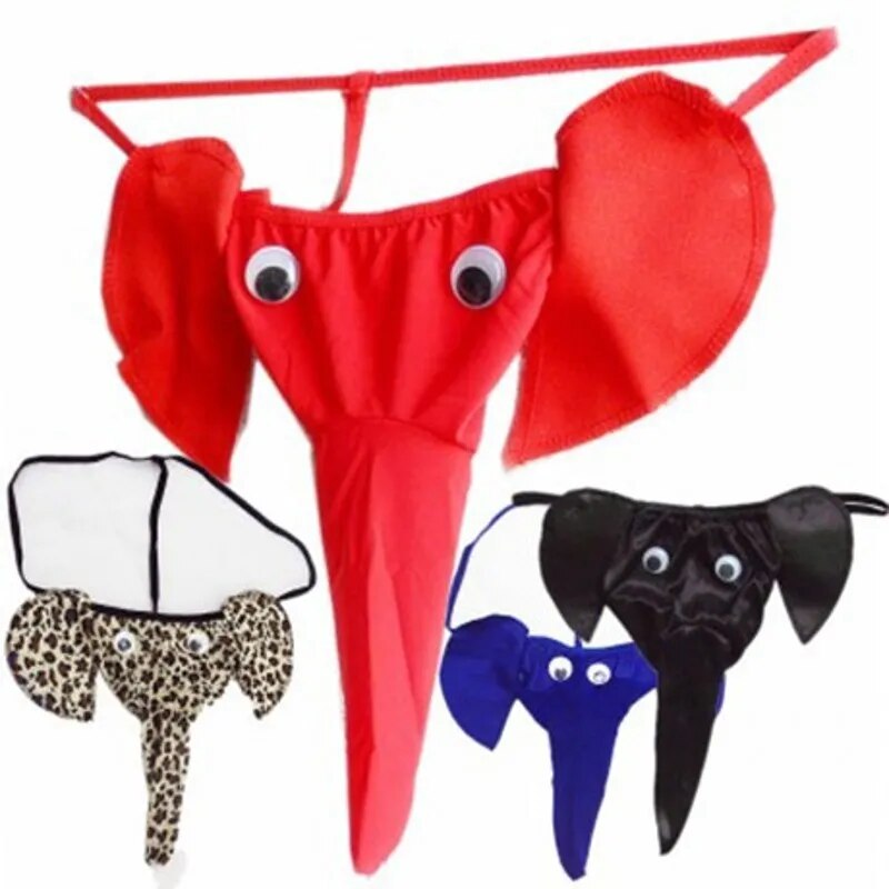 Men's Sexy Elephant Nose Bulge Pouch Elastic Underwear