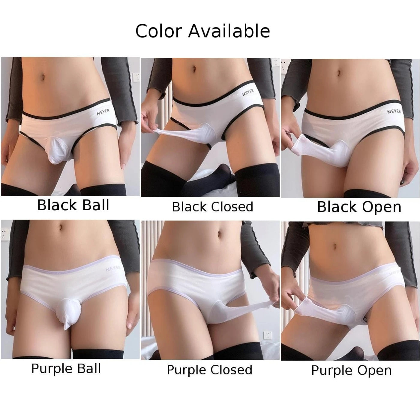 Men Sexy Underwear, Ball Pouch, Open Sheath & Closed Sheath