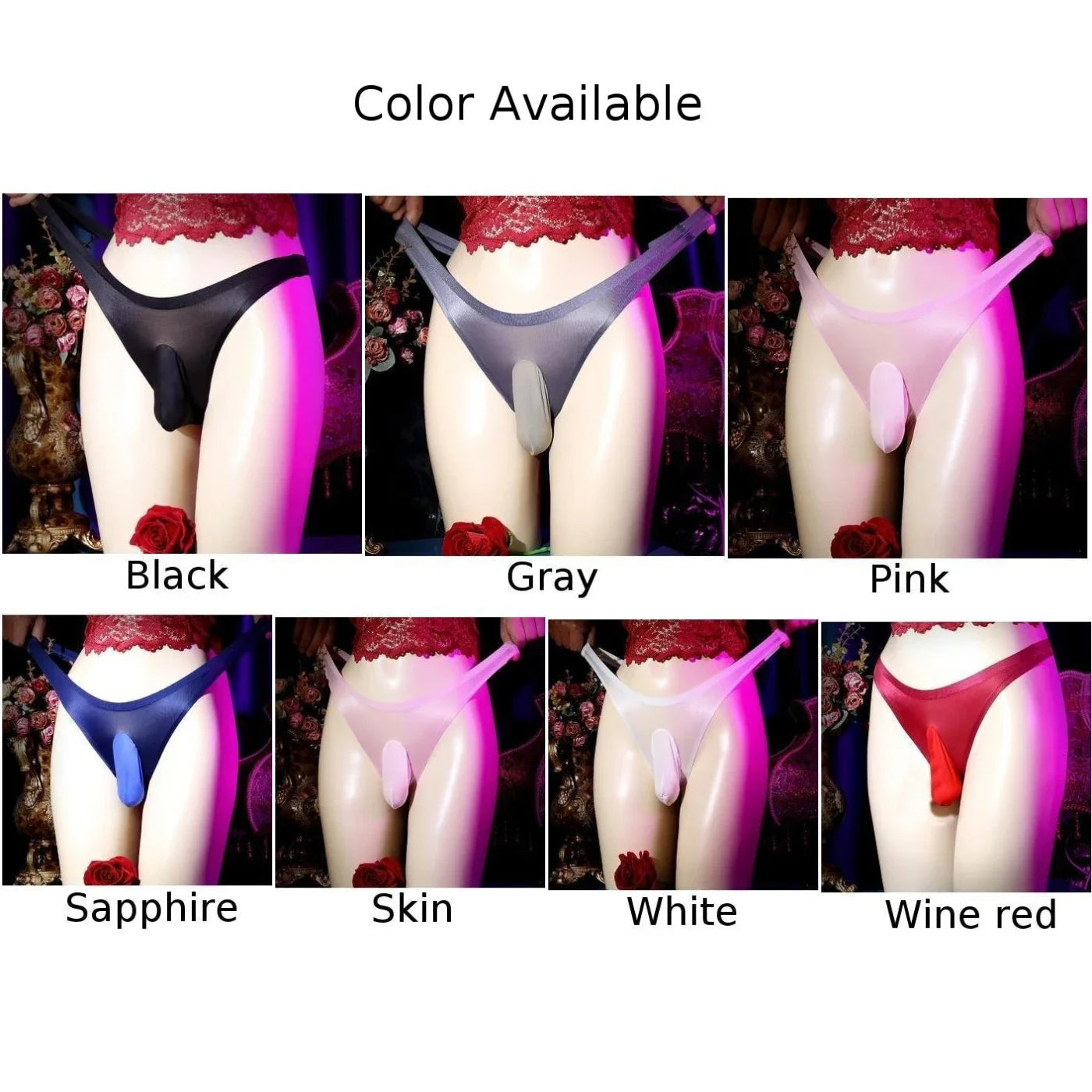 Sheer Sexy Pouch Panties Lingerie Underwear for Men