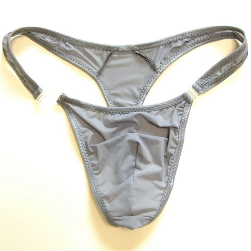 Men Sexy Thong with Button underwear