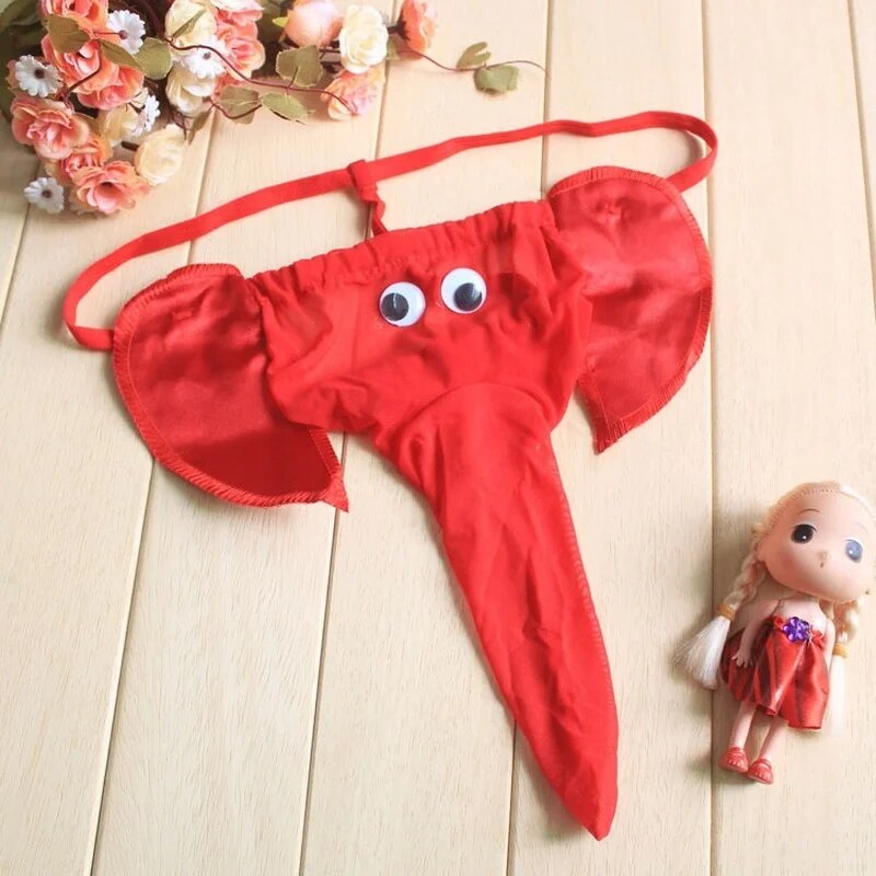 Men's Sexy Elephant Nose Bulge Pouch Elastic Underwear