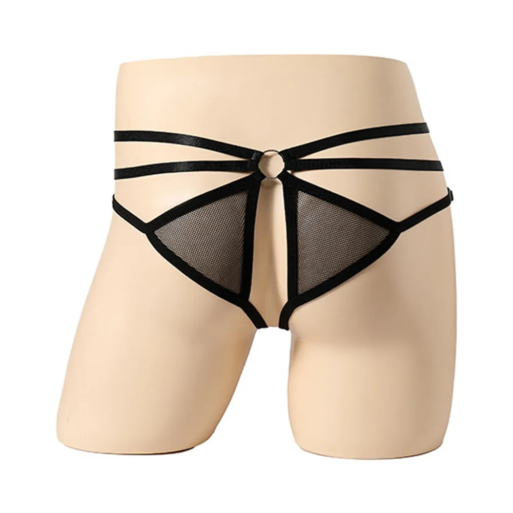 Buttocks Hollow Thong G-String Panties for Men