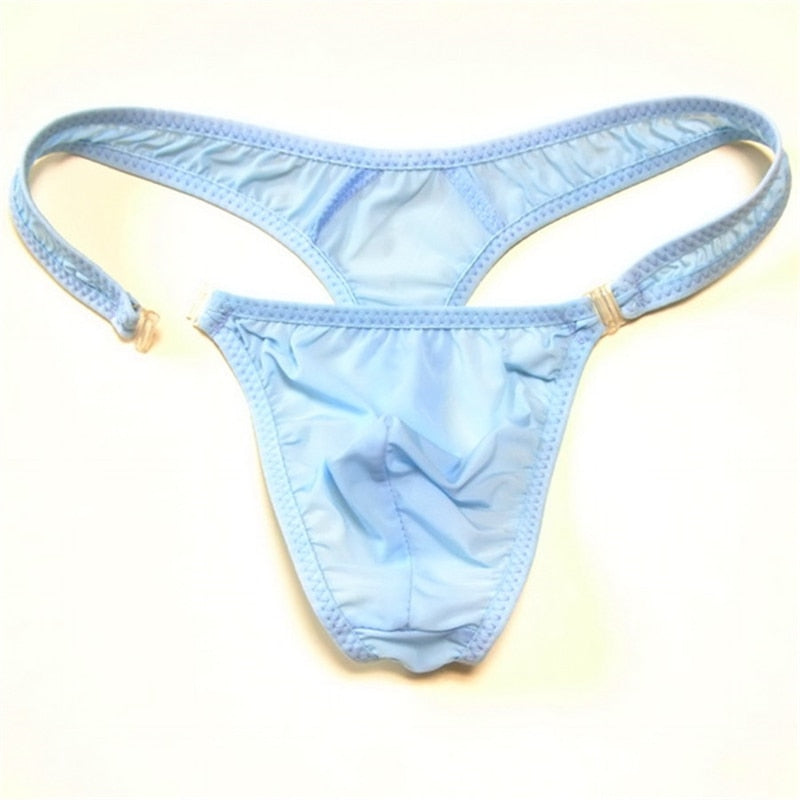 Men Sexy Thong with Button underwear