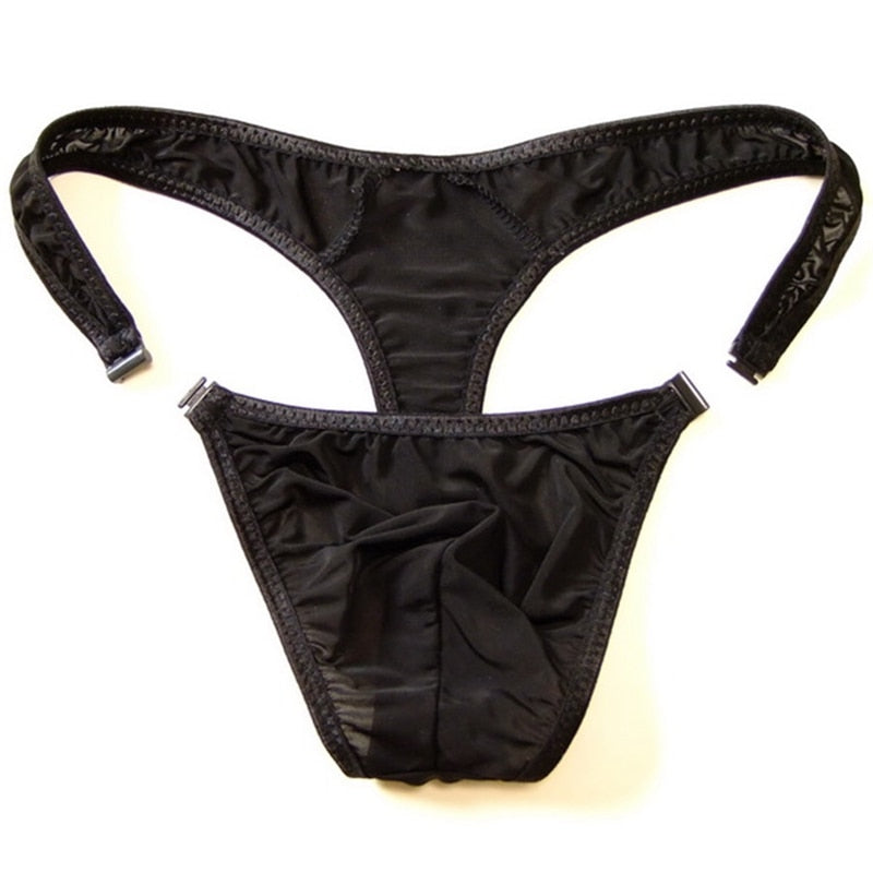 Men Sexy Thong with Button underwear