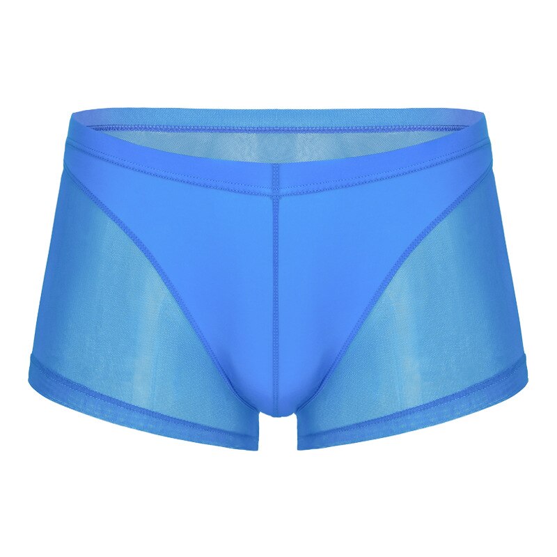 Men Boxer Briefs Translucent Mesh Underwear