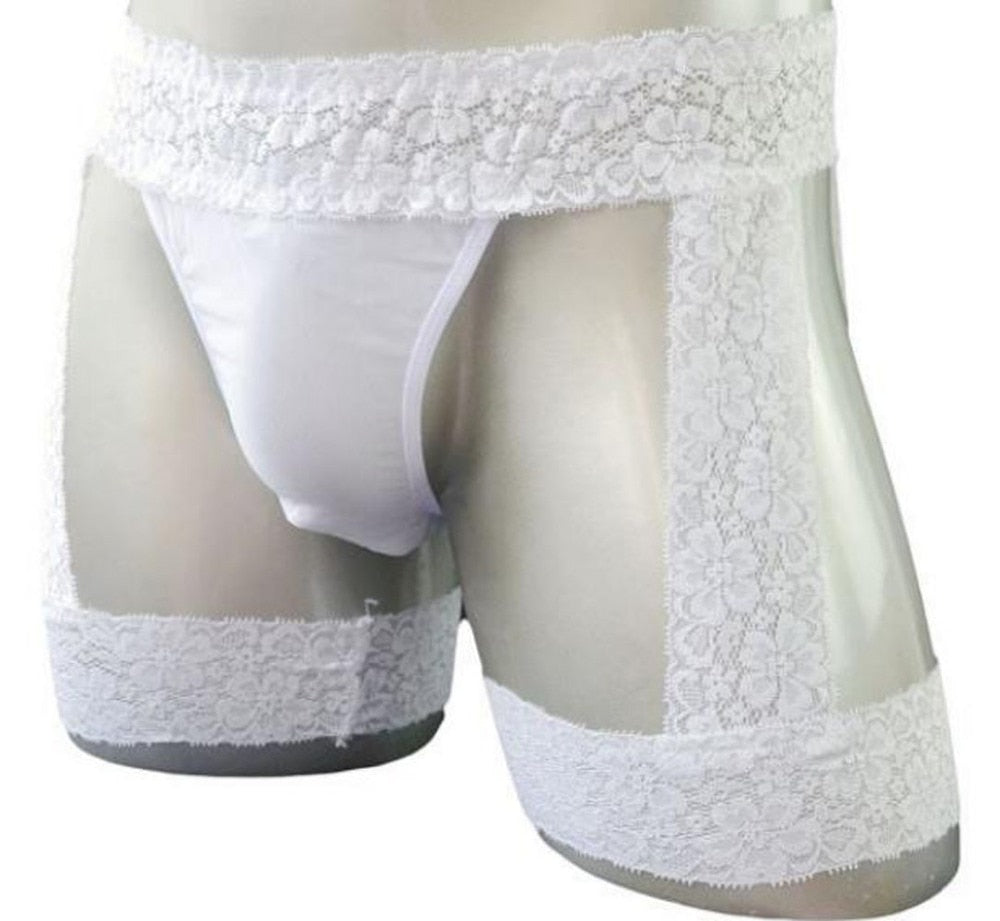 Men Lace Buttocks Panties