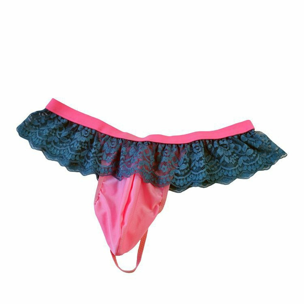 Men Thong Panties Lace Underwear