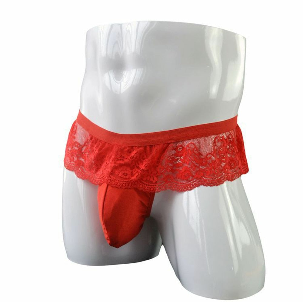 Men Thong Panties Lace Underwear