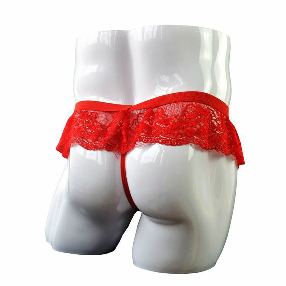 Men Thong Panties Lace Underwear