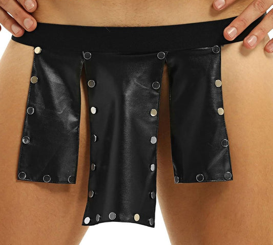 Men Exotic Leather Kilt Underwear