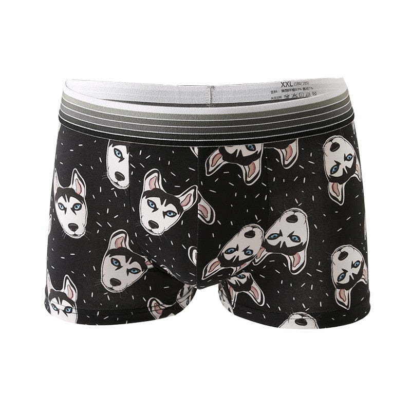 Men Cartoon Boxer Briefs Underwear