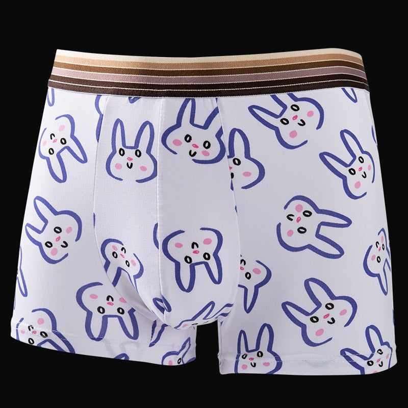 Men Cartoon Boxer Briefs Underwear