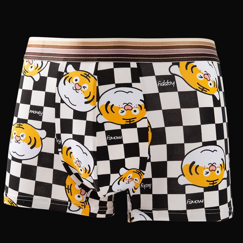 Men Cartoon Boxer Briefs Underwear