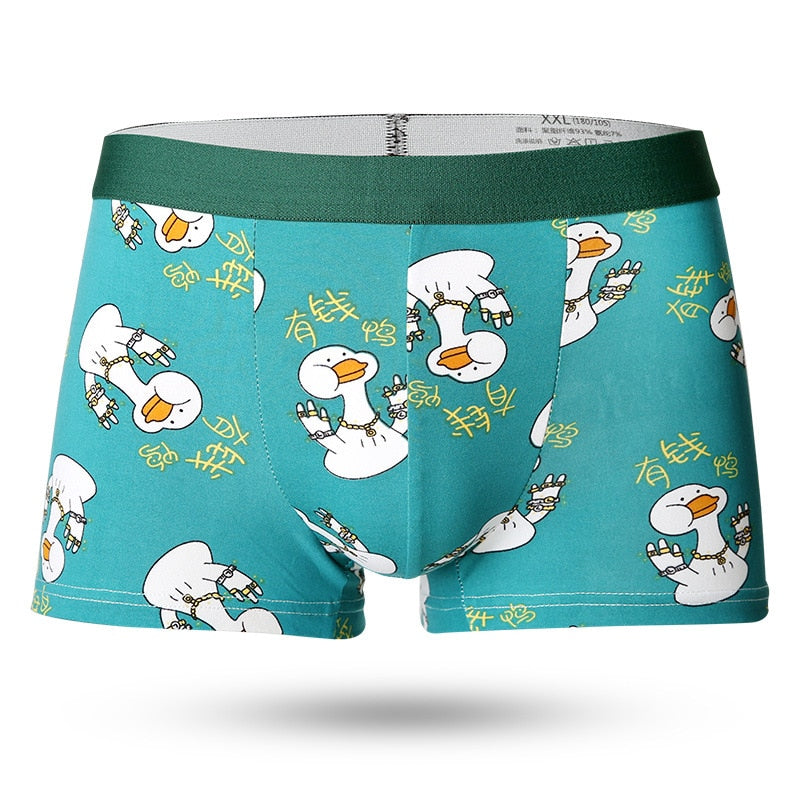 Men Cartoon Boxer Briefs Underwear