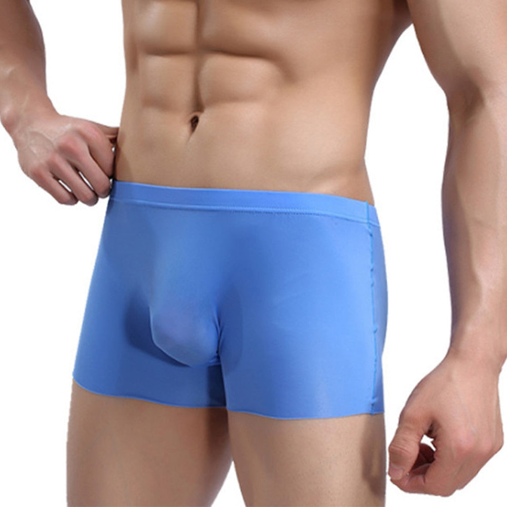 Men's Boxer Briefs Soft Seamless Underwear