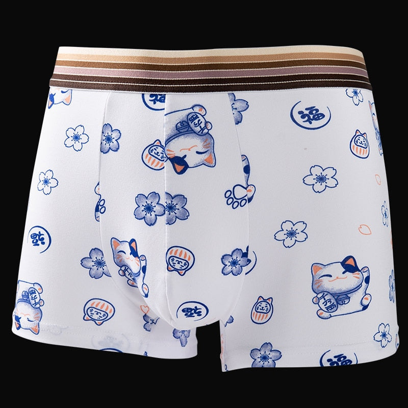 Men Cartoon Boxer Briefs Underwear