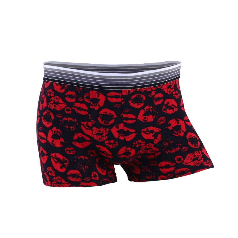 Men Cartoon Boxer Briefs Underwear