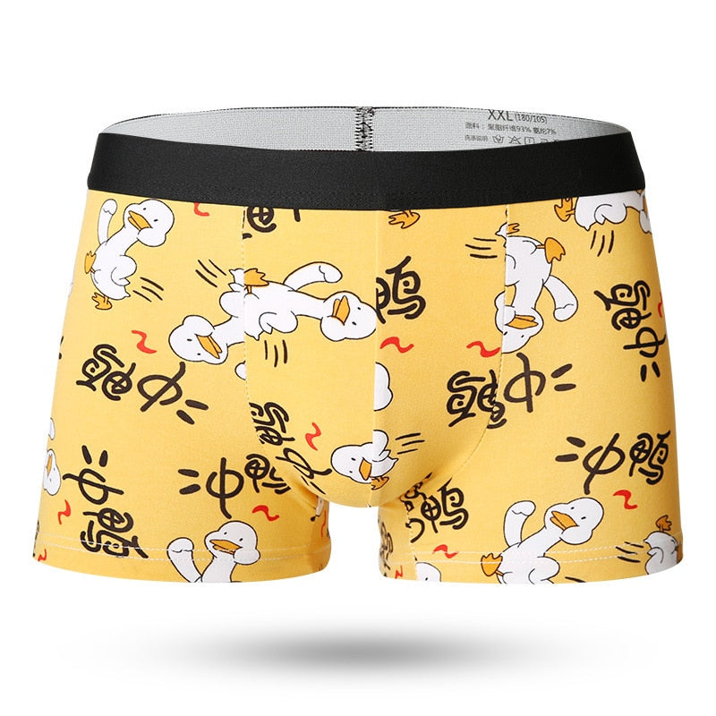 Men Cartoon Boxer Briefs Underwear