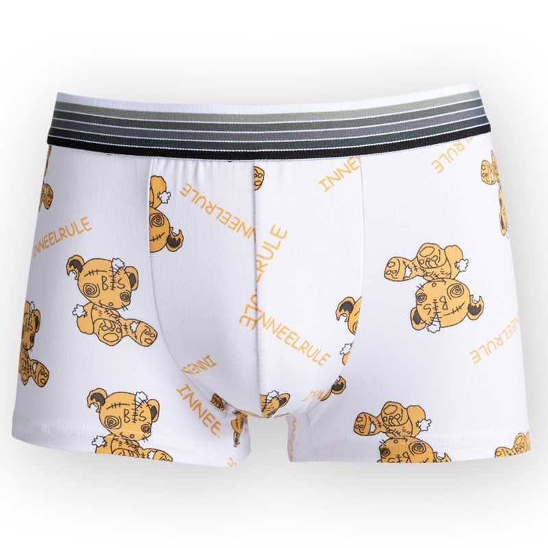 Men Cartoon Boxer Briefs Underwear