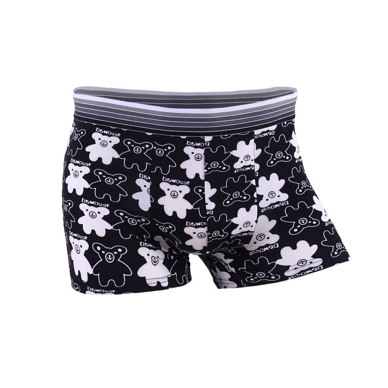 Men Cartoon Boxer Briefs Underwear