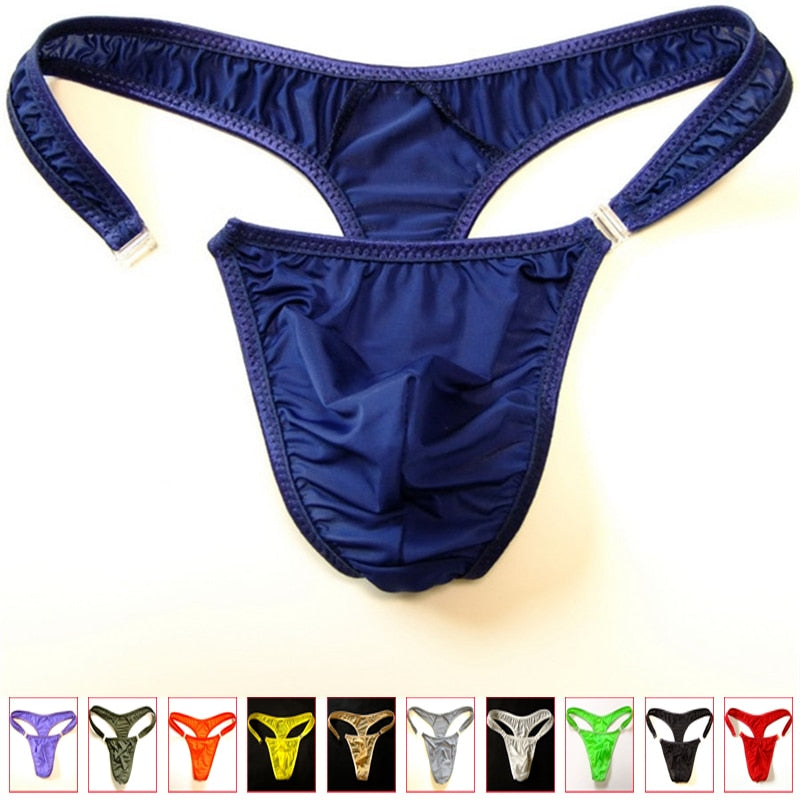 Men Sexy Thong with Button underwear