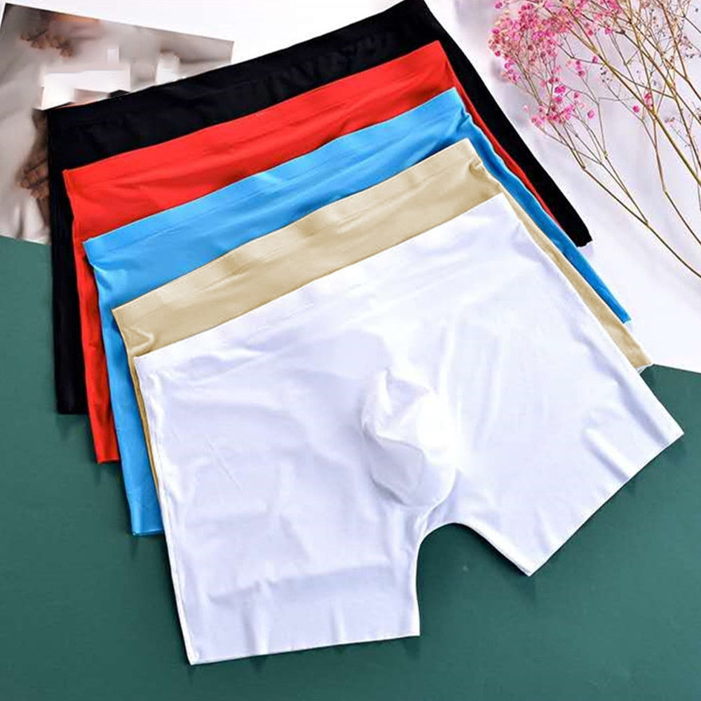 Men's Boxer Briefs Soft Seamless Underwear