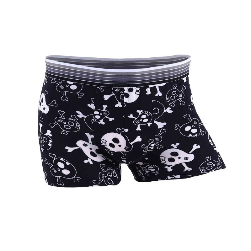 Men Cartoon Boxer Briefs Underwear