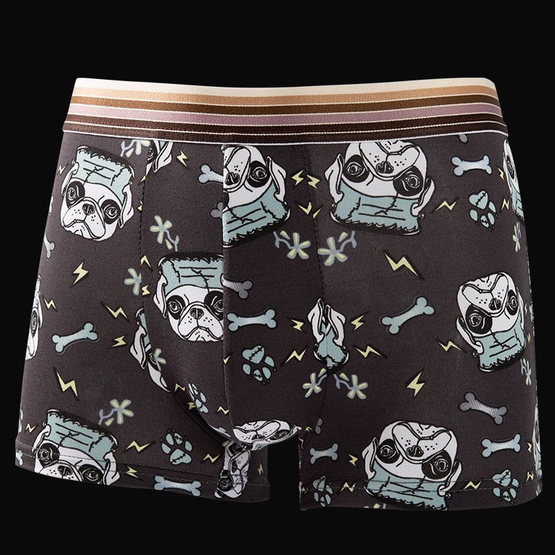 Men Cartoon Boxer Briefs Underwear